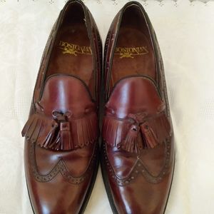 Bostonian Burgundy Tassel Loafer Dress Shoes sz 10